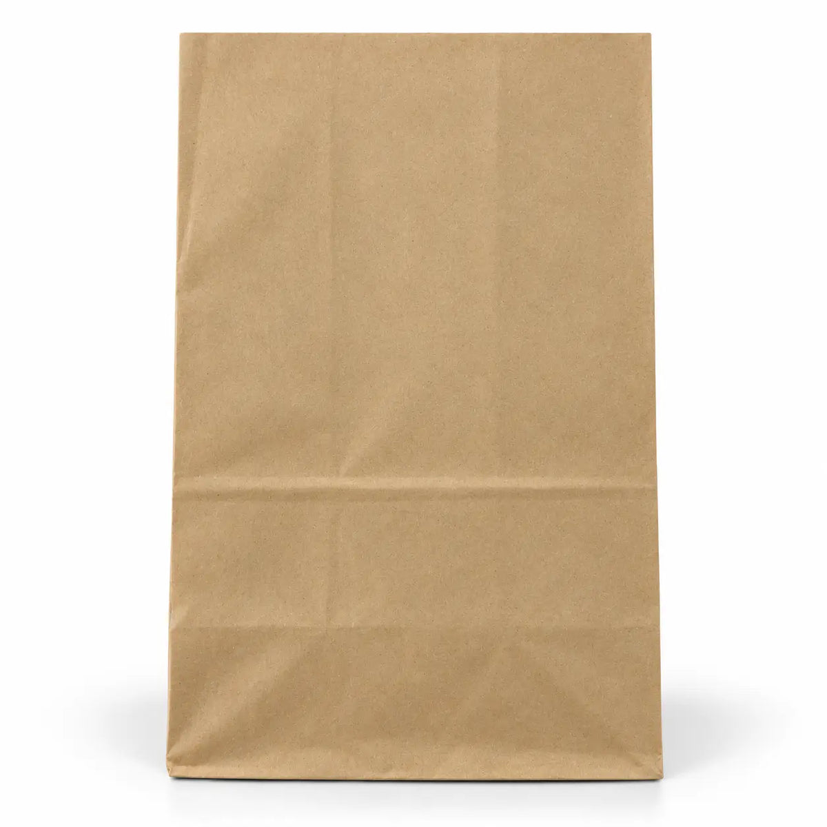 A large, upright Brown SOS Paper Bag (250 x 160 x 400mm) made from biodegradable kraft material with visible creases, displayed against a white background—ideal for carrying takeaway meals.