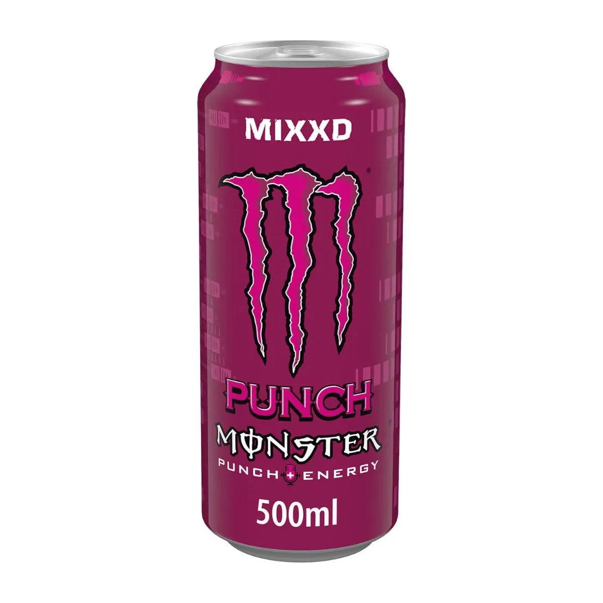 A pack of Monster Mixxd Punch 12 x 500ml PM, featuring the iconic Monster logo and vibrant purple design—perfect for businesses seeking energy drink wholesale options.