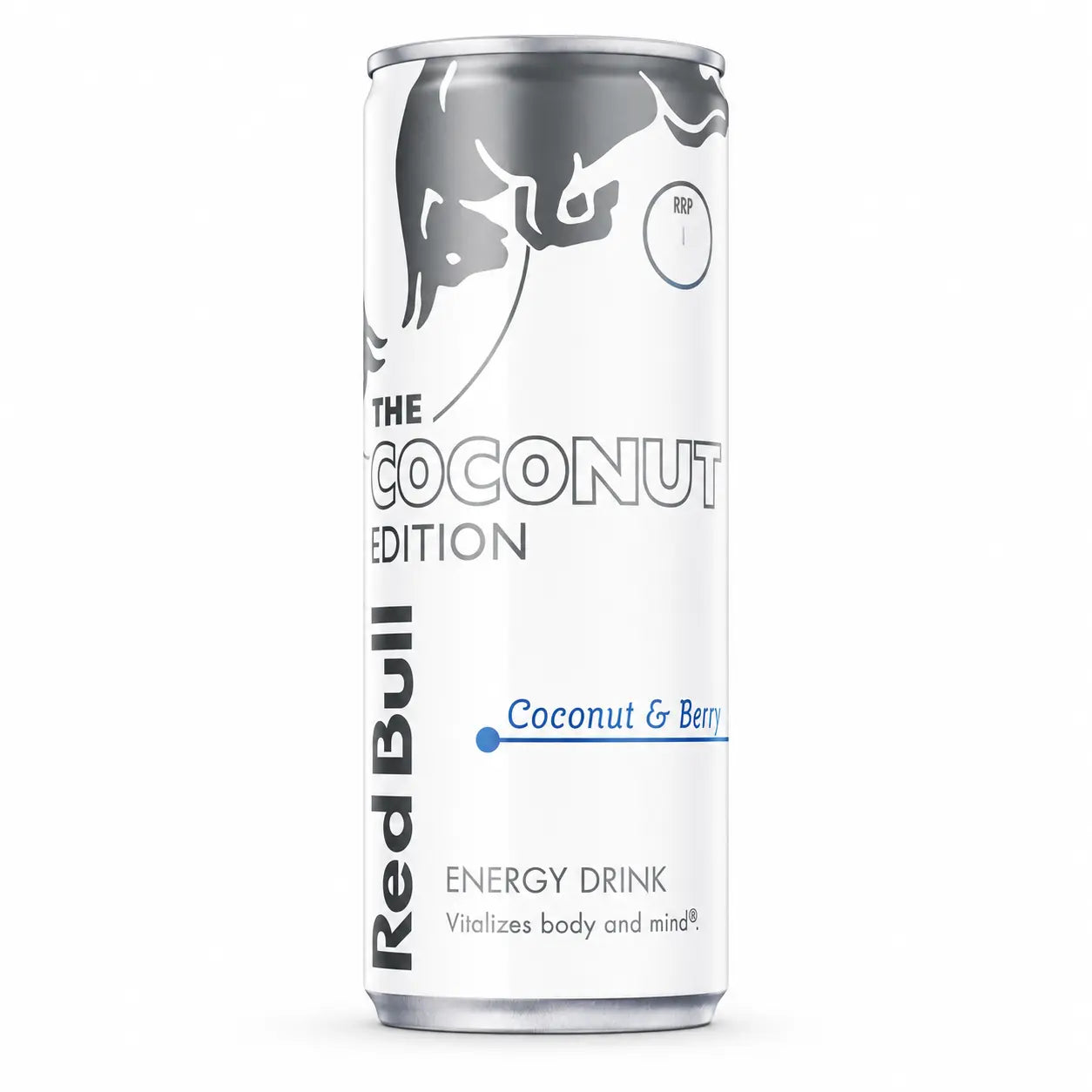 Red Bull Coconut Edition 250ml Cans 12 Pack PM offers a refreshing coconut and berry flavor in sleek white and silver cans—ideal for unique taste lovers or those buying bulk energy drinks wholesale.