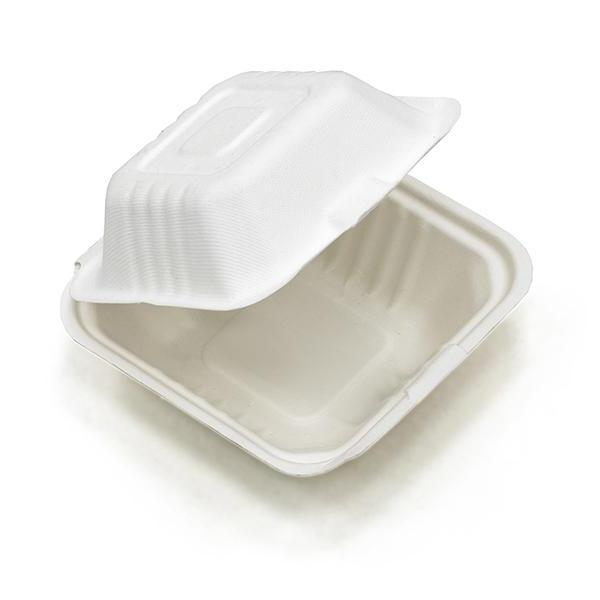 Burger Box Bagasse Clamshell Takeaway Container