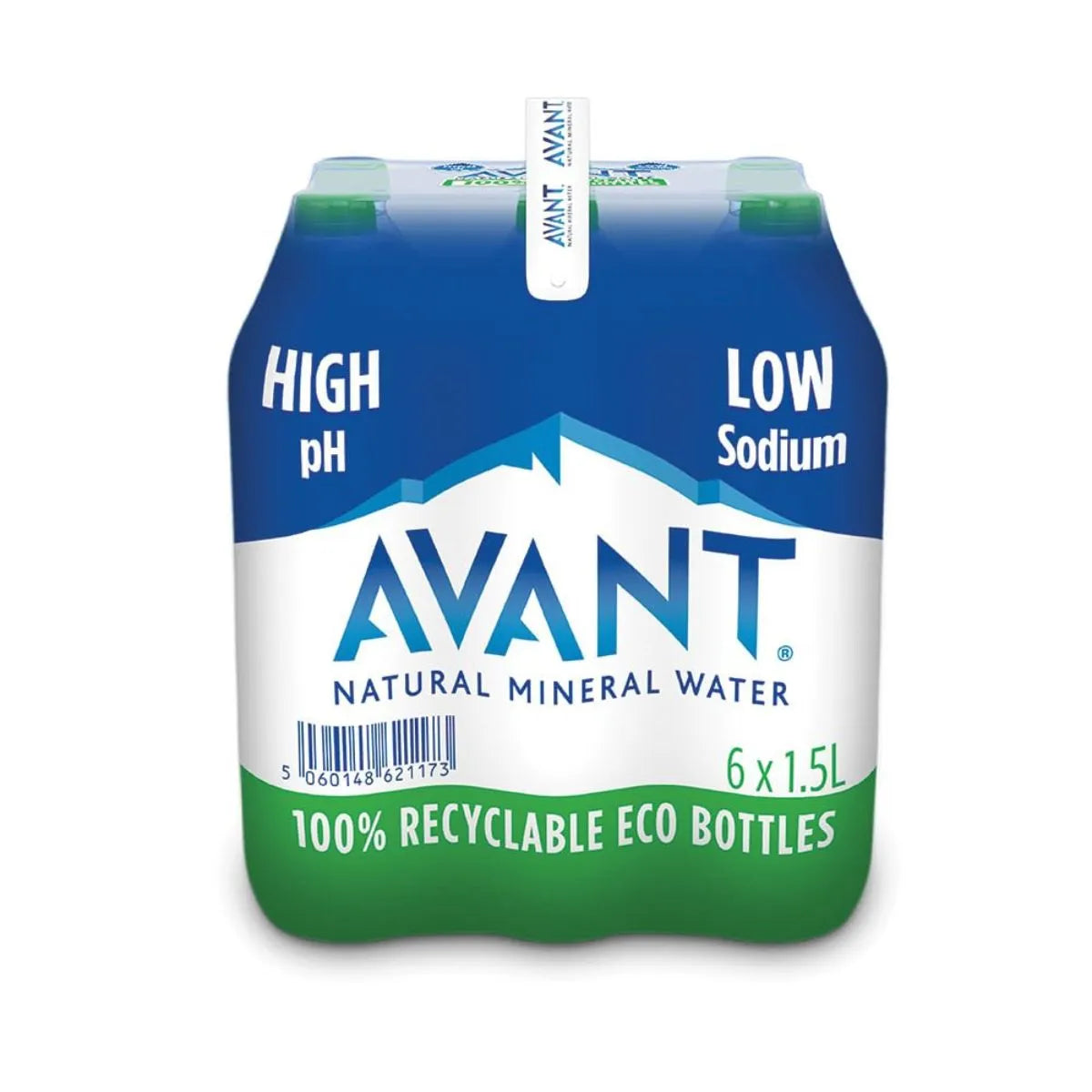 Avant Mineral Water 1.5L x 6 offers high pH, low sodium water in fully recyclable eco packaging—perfect for bottled water wholesale.