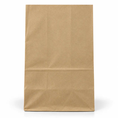 A large, upright Brown SOS Paper Bag (250 x 160 x 400mm) made from biodegradable kraft material with visible creases, displayed against a white background—ideal for carrying takeaway meals.