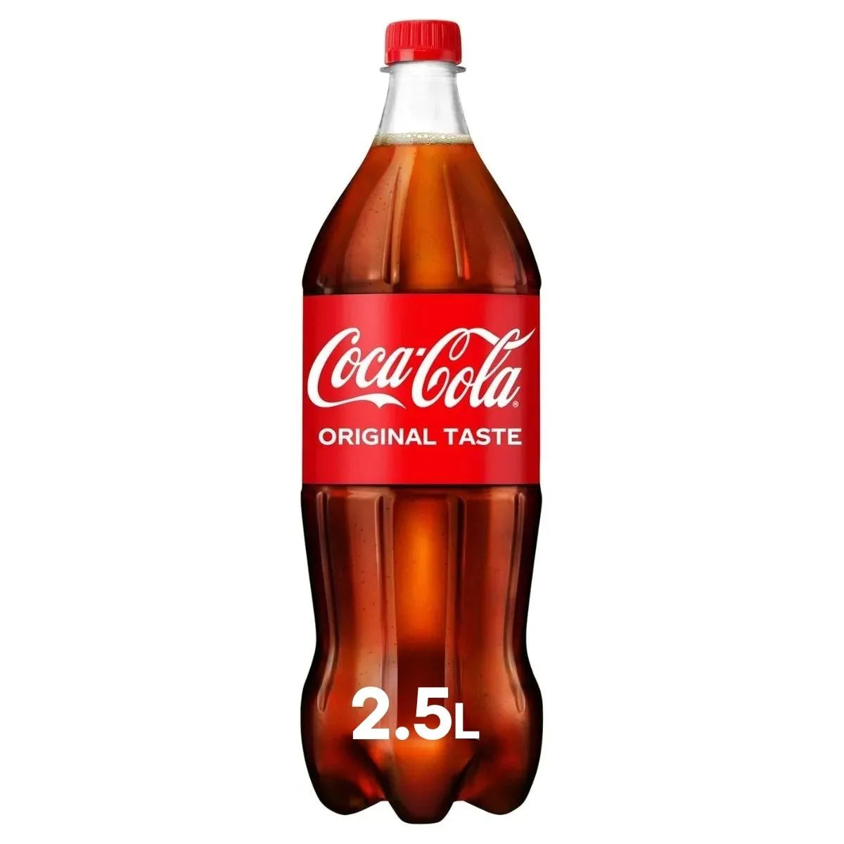 Coca Cola Original 6 x 2.5L—authentic Turkish import in plastic bottles with red caps and labels, ideal for soft drink wholesalers or anyone seeking true Coca-Cola taste.