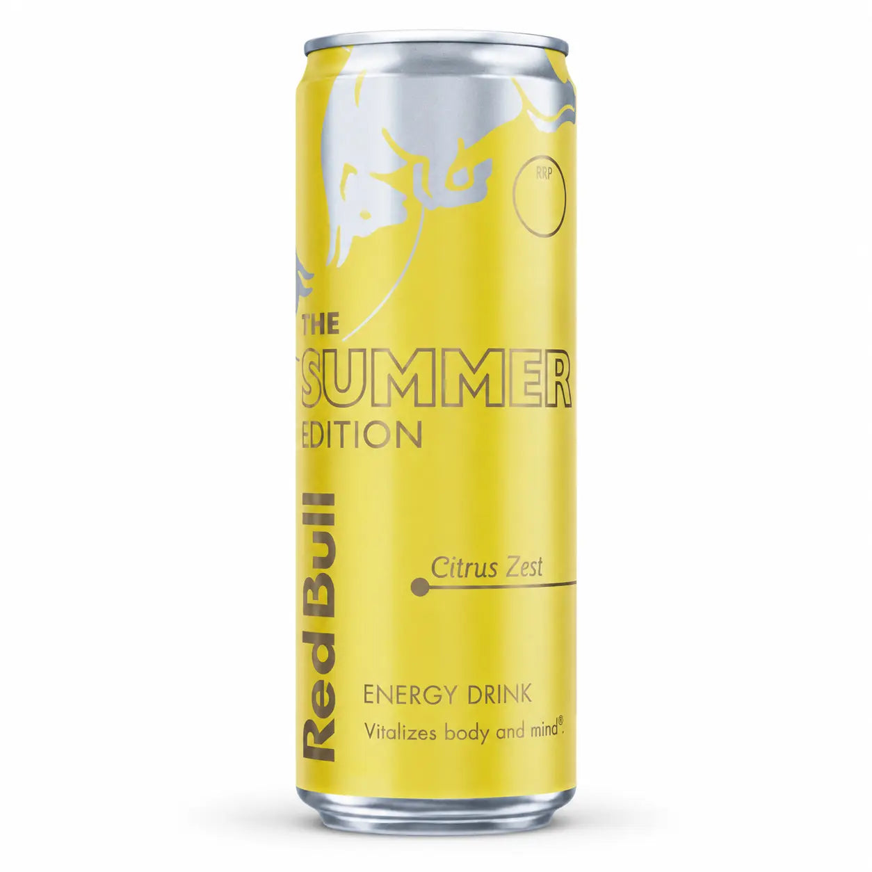 A 473ml Red Bull Spring Edition Cherry Sakura can from the 12 pack stands upright against a white background, distinguished by its unique design and seasonal flavor.