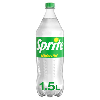 A 12 pack of Sprite 1.5L bottles (GB) offers crisp lemon-lime refreshment, ideal for those seeking bulk soft drink options or stocking up on Sprite.
